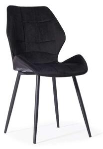 Krzesło tapicerowane HAGEN (DC-6300) czarny welur #66