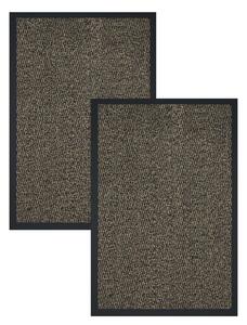 Wycieraczka pod drzwi Bruno 40x60 cm brązowy zestaw 2 szt