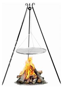 Grill na trójnogu 180 cm COOK KING - ruszt stal nierdzewna 50 cm