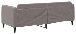 Sofa z funkcją spania, kolor taupe, 80x200 cm, obite tkaniną