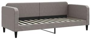 Sofa z funkcją spania, kolor taupe, 80x200 cm, obite tkaniną