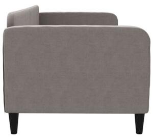 Sofa z funkcją spania, kolor taupe, 80x200 cm, obite tkaniną