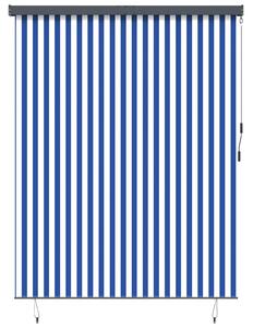 Roleta Niebieski i biały 200 x 250 cm Materiał i Aluminium