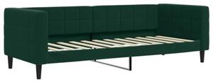 Sofa rozsuwana, ciemnozielona, 80x200 cm, aksamit