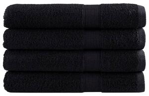 Ręczniki premium solund, 4 szt., czarne, 100x200 cm, 600 g/cm²