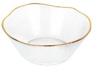 Miska szklana złota 15 cm, 500 ML