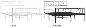 Czarne metalowe łóżko rustykalne 120x200cm - Edelis
