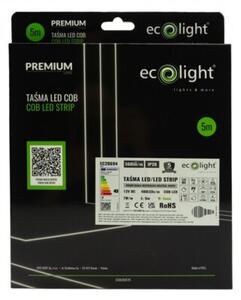 Taśma LED COB 480 7W/m 4000K IP20 12V 5mm 5m ściemnialna Ecolight