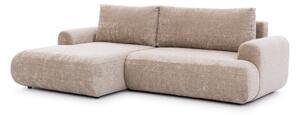 Narożnik z funkcją spania Lotulis Mini lewostronny - beżowy szenil Cremona 14 - Limitowana oferta