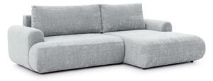 Narożnik z funkcją spania Lotulis Mini prawostronny - popielaty szenil Cremona 81 - Limitowana oferta