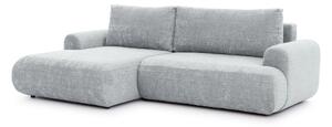 Narożnik z funkcją spania Lotulis Mini lewostronny - popielaty szenil Cremona 81 - Limitowana oferta