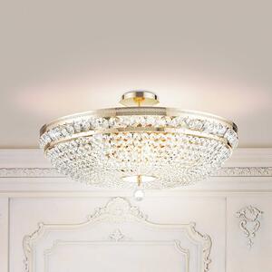 Lampa sufitowa Maytoni Ottilia, Ø 65 cm, kolor złoty, kryształ