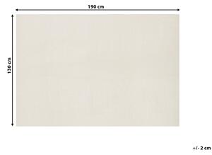 Mata antypoślizgowa pod dywan materiał syntetyczny 130 x 190 cm biała Balad Beliani