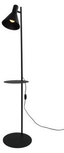 Lampa podłogowa z półką JUMP 5864 TK Lighting czarna E27 – regulowane światło do czytania, salon i sypialnia