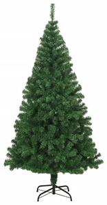 Sztuczna choinka o grubych gałązkach, zielona, 210 cm, PVC