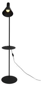 Lampa podłogowa z półką JUMP 5864 TK Lighting czarna E27 – regulowane światło do czytania, salon i sypialnia