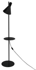 Lampa podłogowa z półką JUMP 5864 TK Lighting czarna E27 – regulowane światło do czytania, salon i sypialnia
