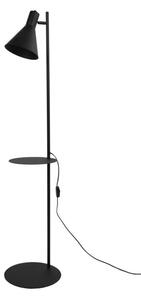 Lampa podłogowa z półką JUMP 5864 TK Lighting czarna E27 – regulowane światło do czytania, salon i sypialnia