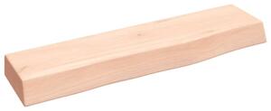 Półka, 40x10x4 cm, surowe lite drewno dębowe