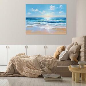 Obraz Na Płótnie Plaża Niebieski Do Sypialni Salonu 120x80