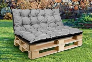 Zestaw poduszek ogrodowych na palety Aio Factory 120x80x40 cm szary 1szt