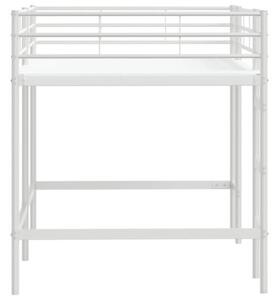 Łóżko piętrowe dla dzieci biały 107 x 200 cm stal