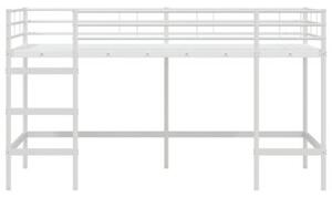 Łóżko piętrowe dla dzieci biały 107 x 200 cm stal