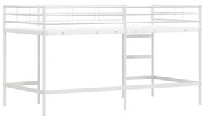 Łóżko piętrowe dla dzieci biały 107 x 200 cm stal