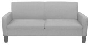 Kanapa 3-osobowa, jasnoszara, 180 x 65 x 76 cm