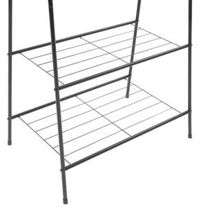 Wieszak na ubrania, 59 x 35 x 150 cm, czarny