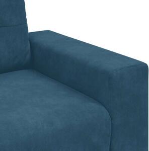 Sofa fotel niebieski 100x78x80 cm aksamit