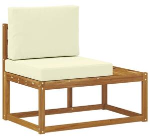 Sofa końcowa na zewnątrz z poduszką naturalny 91 x 63 x 73 cm