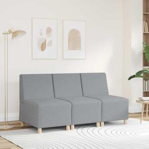 ModuÅowa sofa bez podÅokietnikÃ³w, jasnoszara, 55 cm, materiaÅ