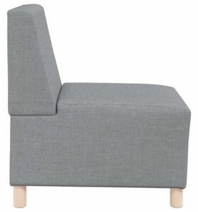 ModuÅowa sofa bez podÅokietnikÃ³w, jasnoszara, 55 cm, materiaÅ