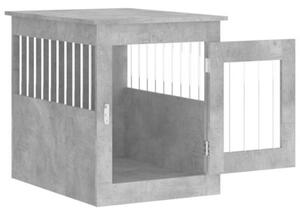Kojec dla psa, szary beton 55x75x65 cm, materiał drewnopochodny