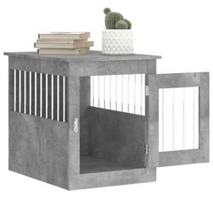 Kojec dla psa, szary beton 55x75x65 cm, materiał drewnopochodny