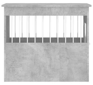 Kojec dla psa, szary beton 55x75x65 cm, materiał drewnopochodny