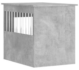 Kojec dla psa, szary beton 55x75x65 cm, materiał drewnopochodny