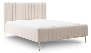 Tapicerowane łóżko sypialniane Nicole - 160x200, Salvador (SIC) 1/nogi złote