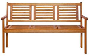 Drewniana ławka ogrodowa Infis 2X - brązowa