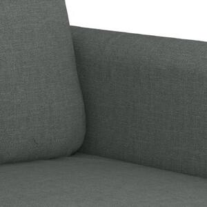Sofa 2-osobowa, ciemnoszara, 120 cm, tapicerowana tkaninÄ