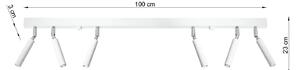 Biały plafon sufitowy LED z reflektorami - EX675-Eyetes