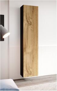 Witryna CAMA MEBLE Vigo 180 Czarny/Dąb Wotan
