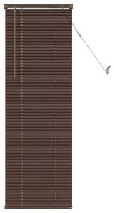Żaluzja wenecka pvc 150x60 cm ciemnobrązowa z drążkiem obrotowym i klipsem zabezpieczającym