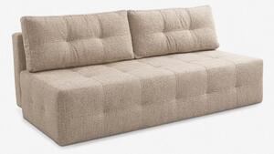 Sofa Rozkładana Kanapa z Funkcją Spania Dwuosobowa Do Salonu Beżowa MORANA