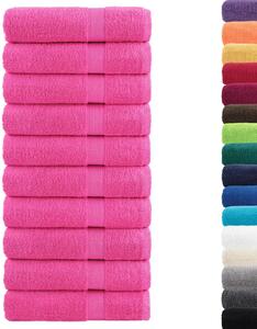 Ręczniki premium SOLUND, 10 szt., różowe, 50x100 cm, 600 g/cm²
