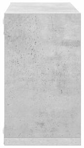 Półki ścienne kostki, 4 szt., szarość betonu, 26x15x26 cm