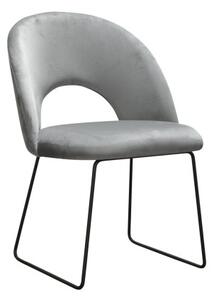 Krzesło tapicerowane Linz na metalowych nogach