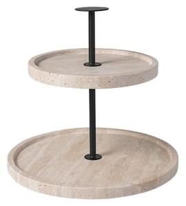 Patera podwójna Manufacture Travertine Villeroy & Boch z trawertynu