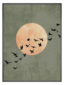 Obraz drukowany z ramą w zestawie 60x80 cm Midnight Flight – Styler
